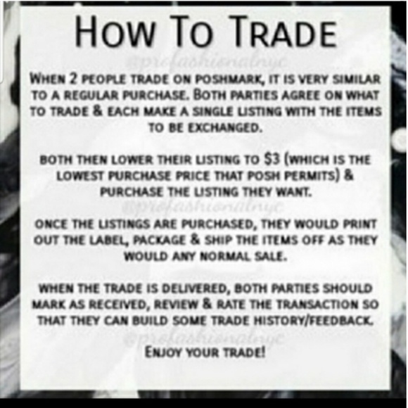 How To Trade! - Picture 1 of 1